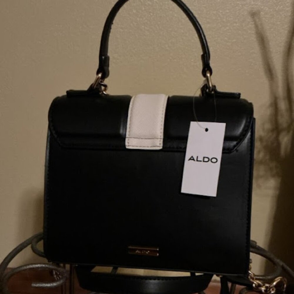 Aldo Purse (Black & Beige) - Picture 6 of 6